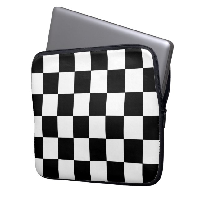 Chessboard Laptop Sleeve (Framsidan Vänster)