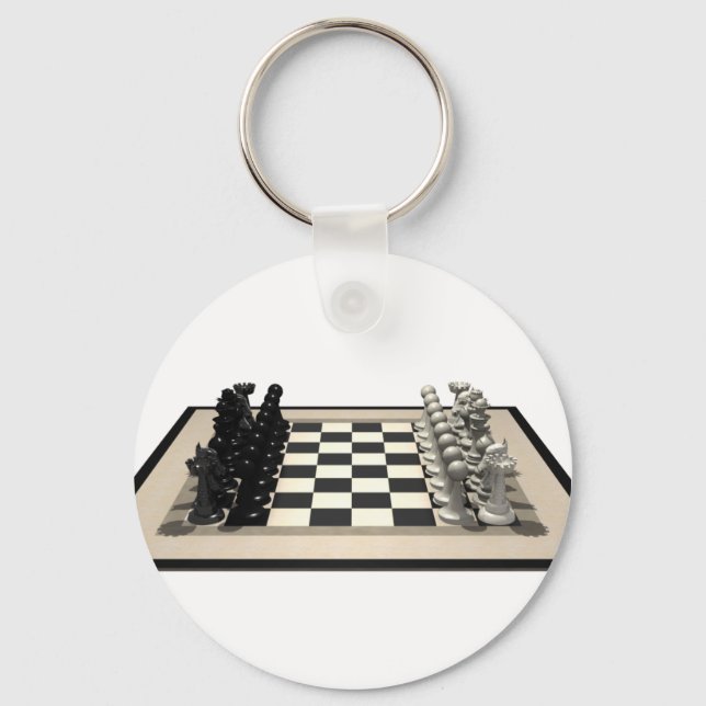 Chessboard med Chess Biet: Nyckelring (Framsida)