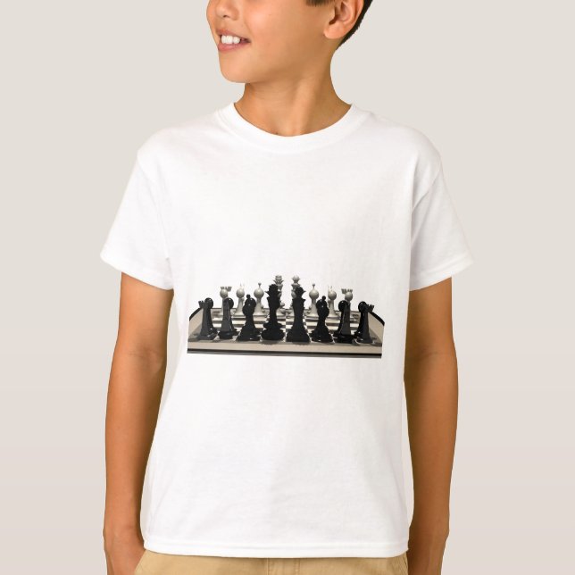 Chessboard med Chess Biet: T-shirt (Framsida)
