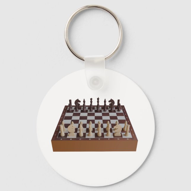 Chessboard med schessmen nyckelring (Framsida)