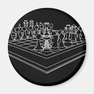 Chessboard och Chess Biet: Magnet