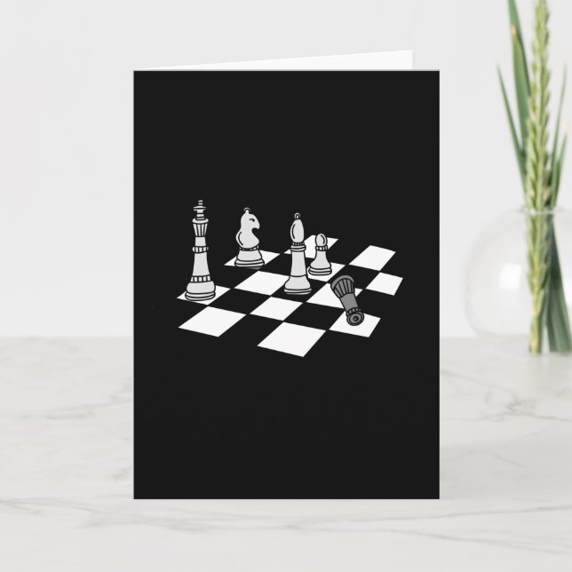 Chessboard Player Chess Delar Kort (Framsida)