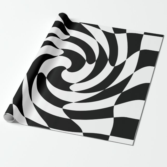 Chessboard Presentpapper (Utrullad)