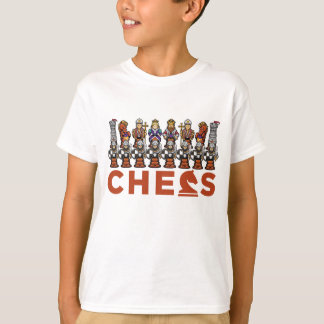 chessboard-spelspelare t shirt