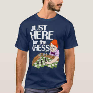 Chesscom bara här för schack Funny Nerdy Fläkt T Shirt