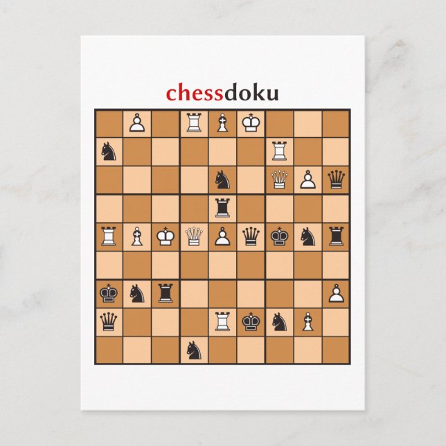 chessdoku vykort (Framsida)