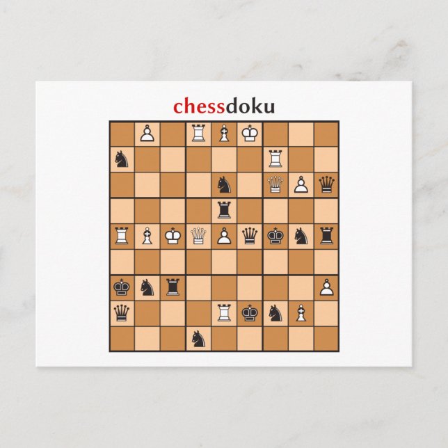 chessdoku vykort (Framsida)