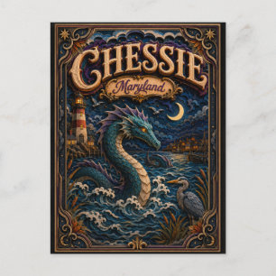 Chessie Maryland Popcut Legends Vykort