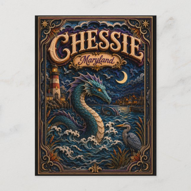 Chessie Maryland Popcut Legends Vykort (Framsida)