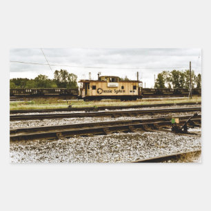 Chessie System Caboose i Toledo, OH 1996 Rektangulärt Klistermärke