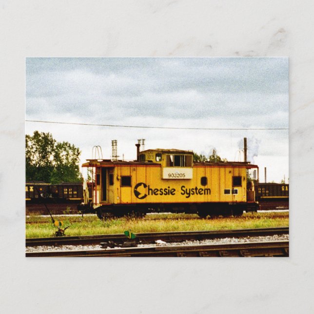 Chessie System Caboose i Toledo, OH 1996 Vykort (Framsida)