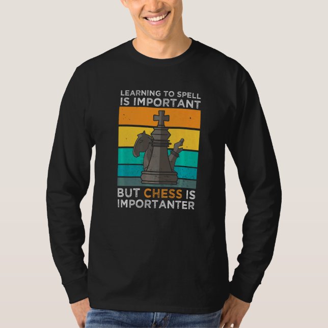 Chessman Checkmate Gambit Chess Player T Shirt (Framsida)