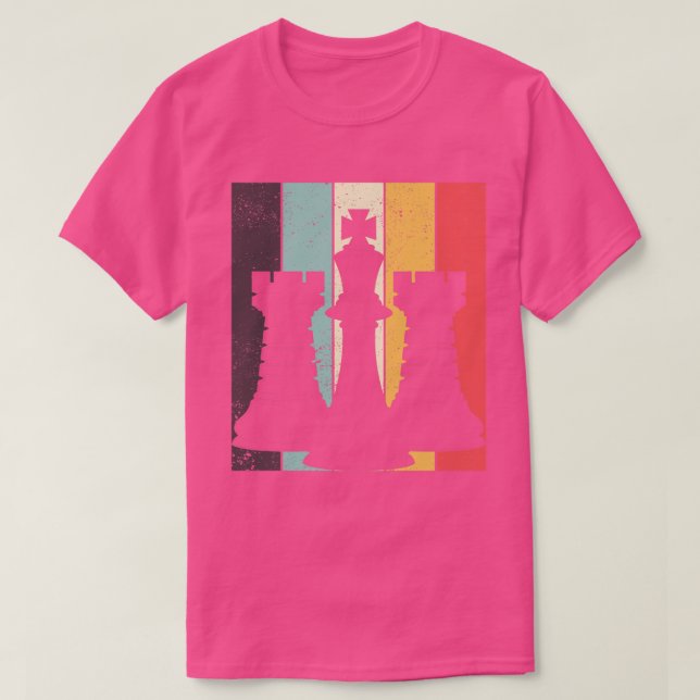 Chessman Chess Player Board Game Retro Chess T Shirt (Design framsida)