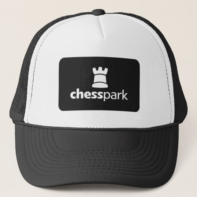 Chesspark_Logo_bw Truckerkeps (Framsida)