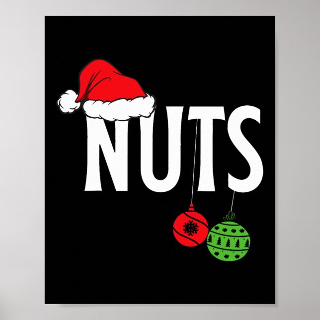 Chest Nöt Funny jul Chestnut Couple Matchi Poster (Framsidan)
