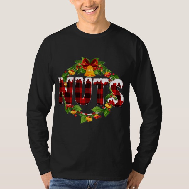 Chest Nöt Funny Matching Chestnut Jul T Shirt (Framsida)