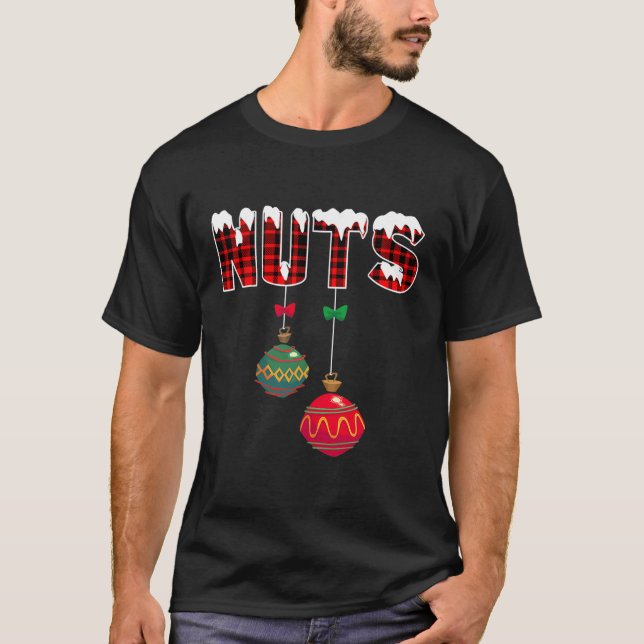 Chest Nöt Funny Matching Chestnut Jul T Shirt (Framsida)
