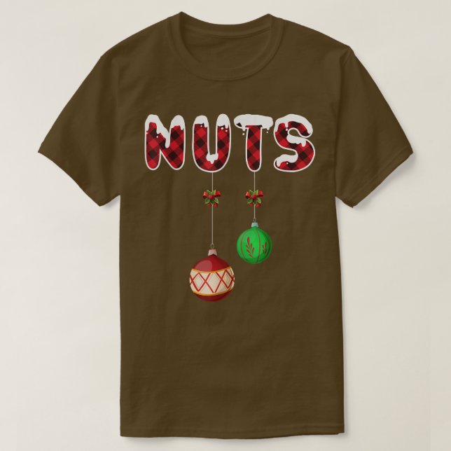 Chest Nöt Funny Matching Chestnut Julkopp T Shirt (Design framsida)