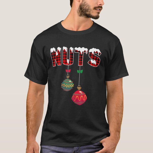 Chest Nöt Funny Matching Chestnut Julkopp T Shirt (Framsida)