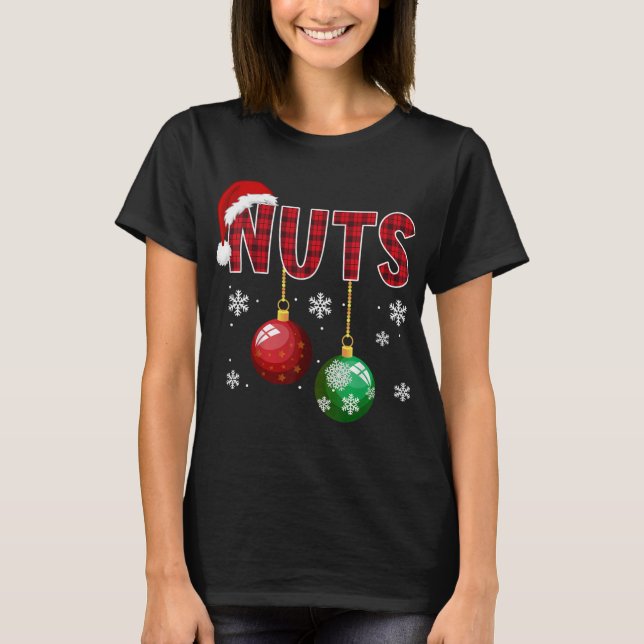Chest Nöt Funny Matching Chestnut Julkopp T Shirt (Framsida)