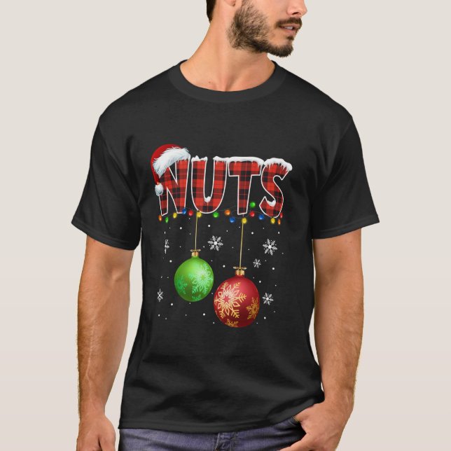 Chest Nöt Funny Matching Chestnut Julkopp T Shirt (Framsida)