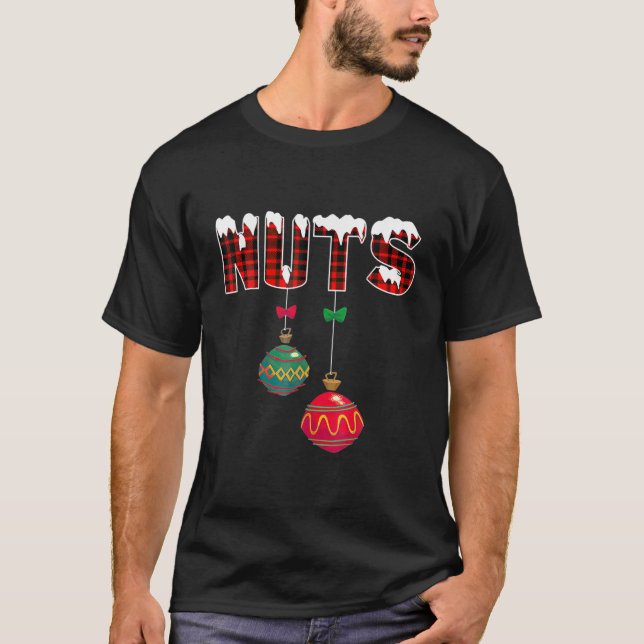 Chest Nöt Funny Matching Chestnut Julkopp T Shirt (Framsida)