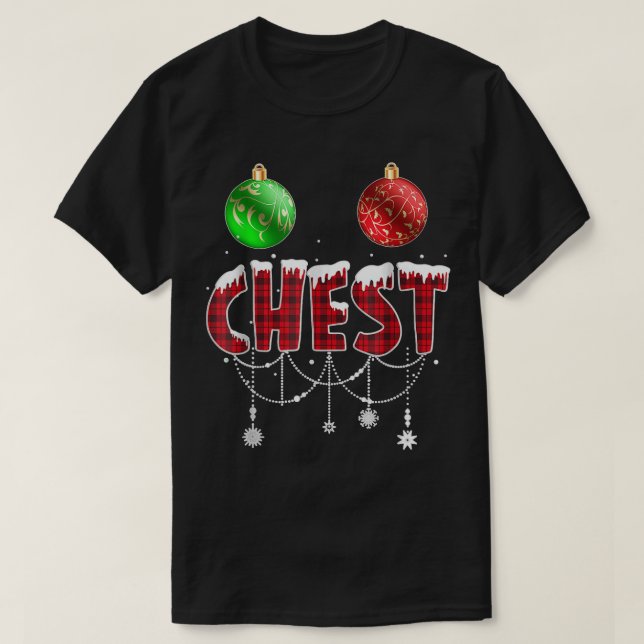 Chest Nöt jul-nyans matchande par Chestnu T Shirt (Design framsida)