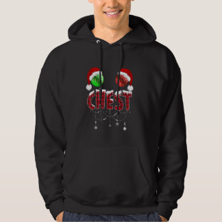 Chest Nöt jul Shirt Funny Matching Couple C Hoodie