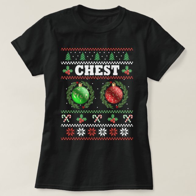 Chest Nöt Jul, Ugly Matching, par Chestnut T Shirt (Design framsida)