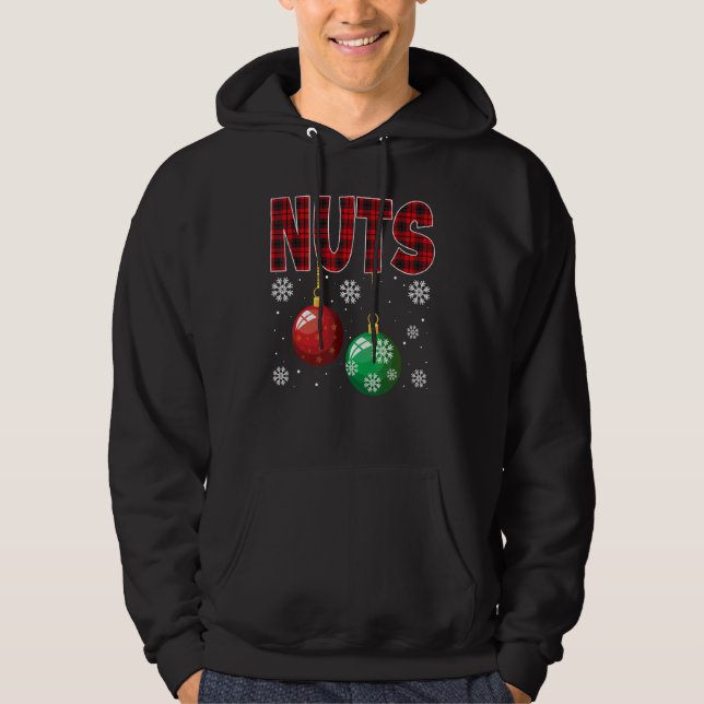 Chest Nöt Matching Chestnut Den fantastiska julklu Hoodie (Framsida)