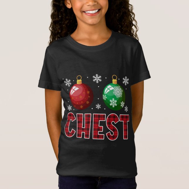 Chest Nöt Matching Chestnut Den fantastiska julklu T Shirt (Framsida)