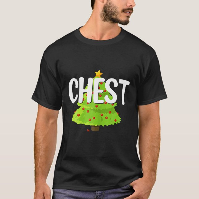 Chest Nöt Matching Chestnut jul Par Ch T Shirt (Framsida)
