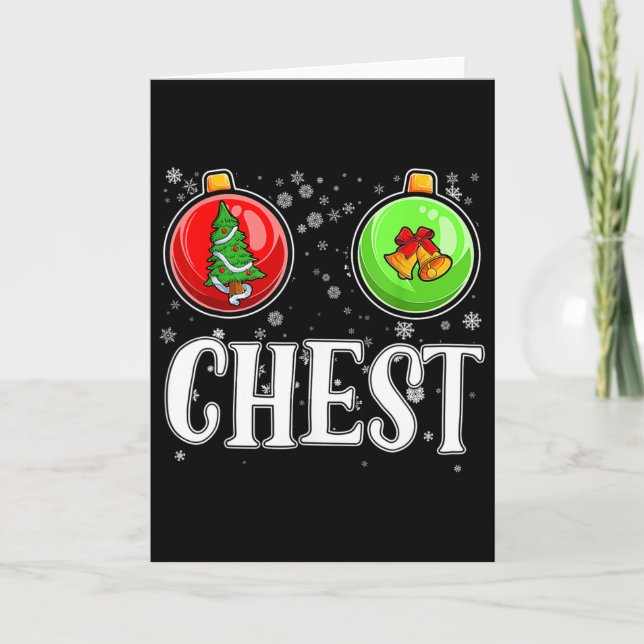 Chest Nöt Matching Chestnut jul Par Nu Kort (Framsida)