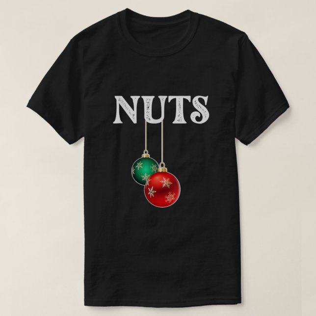 Chest Nöt Matching Chestnut jul Par Nu T Shirt (Design framsida)