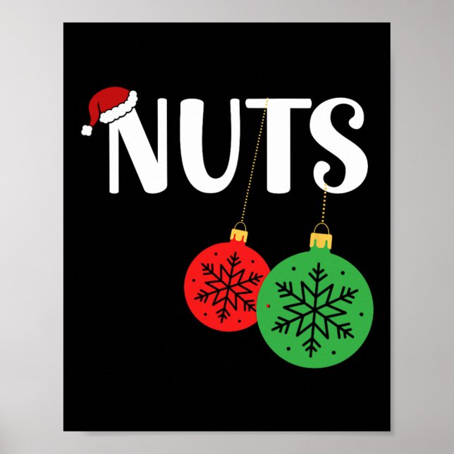 Chest Nöt Matching Chestnut Julafton Julkopp Poster (Framsidan)