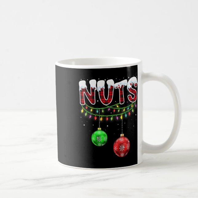 Chest Nöt Matching Chestnut Roligt jul par Kaffemugg (Höger)