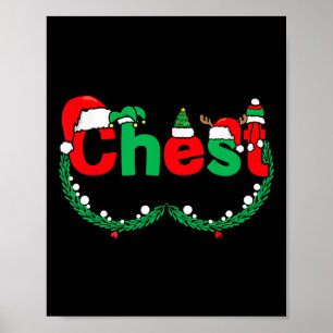 Chest Nöt Matching Par Chestnut Funny Kristus Poster
