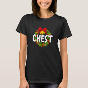 Chest Nöt Matchning av Par-kastanjer från jul T Shirt