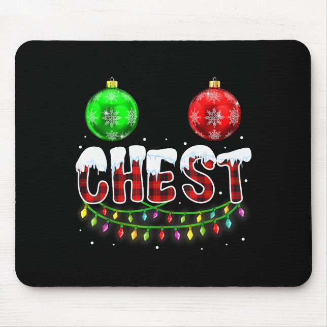 Chest Nuts Christmas Funny Matching Couple Chestnu Musmatta (Framsidan)