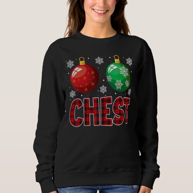 Chest Nuts Christmas   Matching Couple Chestnuts 1 T Shirt (Framsida)