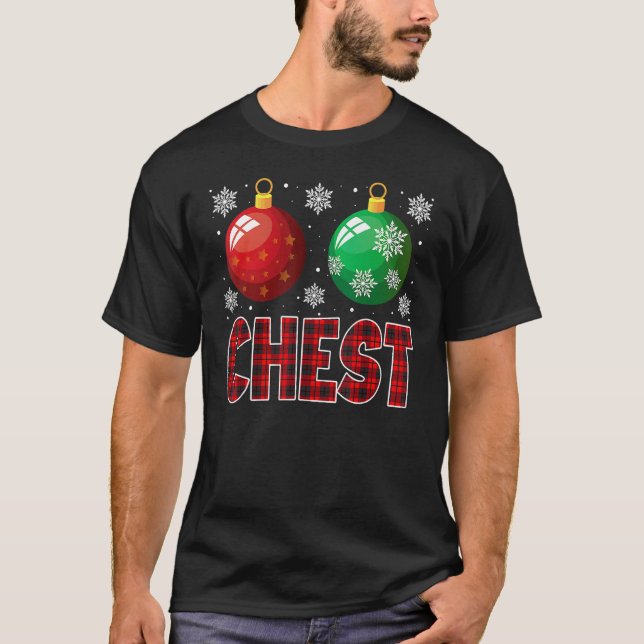 Chest Nuts Christmas   Matching Couple Chestnuts 1 T Shirt (Framsida)