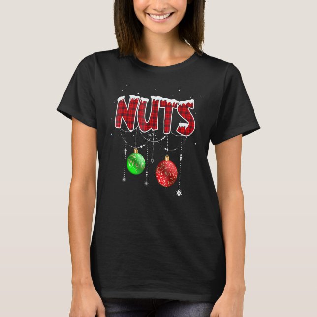 Chest Nuts Christmas   Matching Couple Chestnuts 2 T Shirt (Framsida)