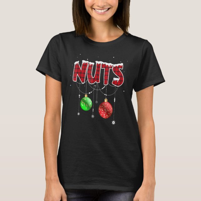Chest Nuts Christmas  Matching Couple Chestnuts 2 T Shirt (Framsida)