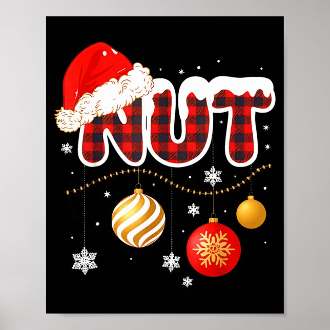 Chest Nuts Christmas Matching Couple Chestnuts  Poster (Framsidan)