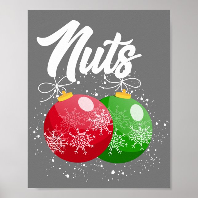 Chest Nuts Christmas Matching Couple Chestnuts Poster (Framsidan)