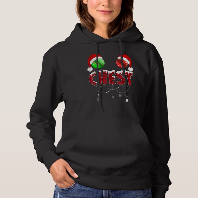 Chest Nuts Christmas   Matching Couple Chestnuts T Shirt (Framsida)