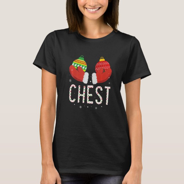 Chest Nuts Christmas     Matching Couple Chestnuts T Shirt (Framsida)