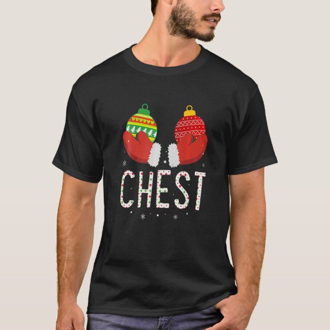 Chest Nuts Christmas     Matching Couple Chestnuts T Shirt (Framsida)