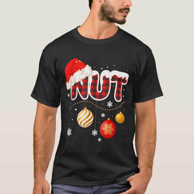 Chest Nuts Christmas Matching Couple Chestnuts  T Shirt (Framsida)