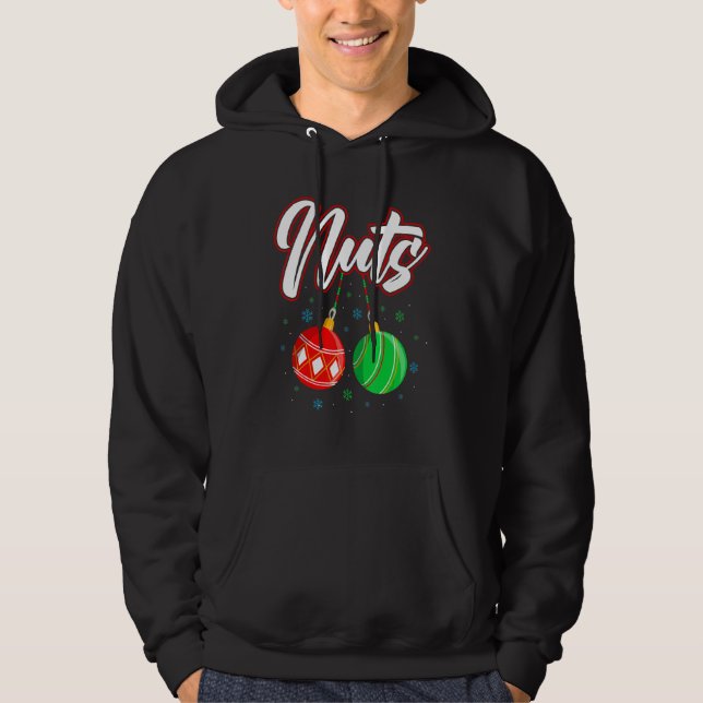 Chest Nuts Christmas T Shirt Funny Matching Couple Hoodie (Framsida)